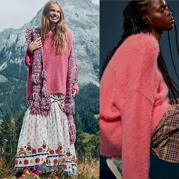 Free People Harrison Bunny Sweater ❤️ NWOT Size M - Picture 2 of 5